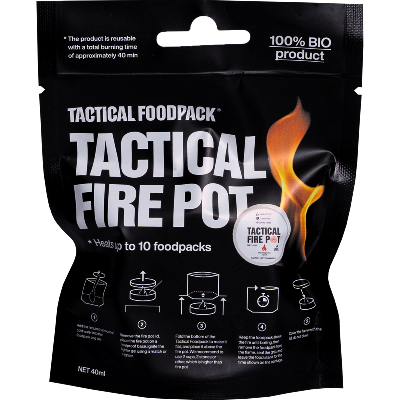 Se Tactical Fire Pot - Tactical Foodpack hos Survivalstore.dk