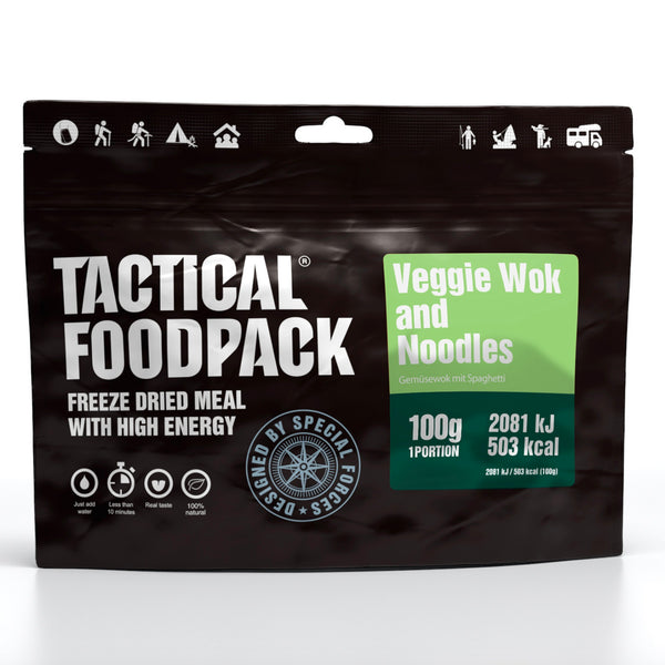 Veggie and noodles tactical foodpack frysetørret mad vegansk