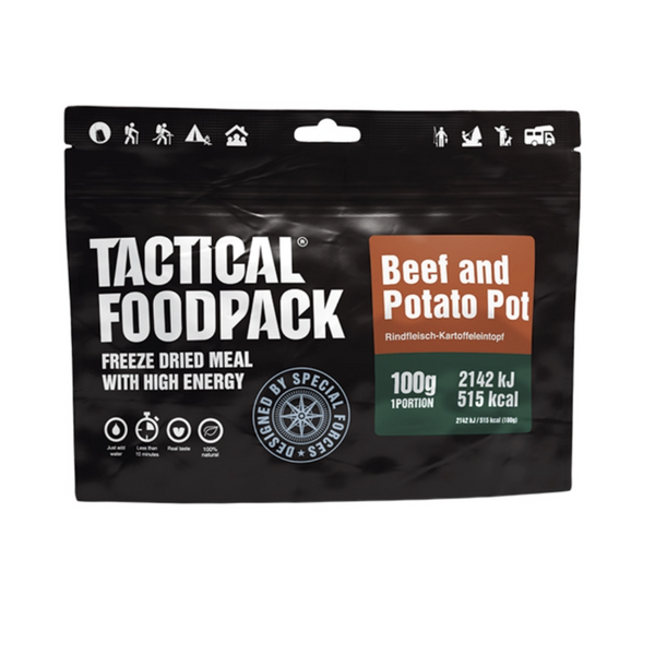 Frysetørret Mad_Turmad Beef and potato pot Tactical Foodpack kartoffel oksekød