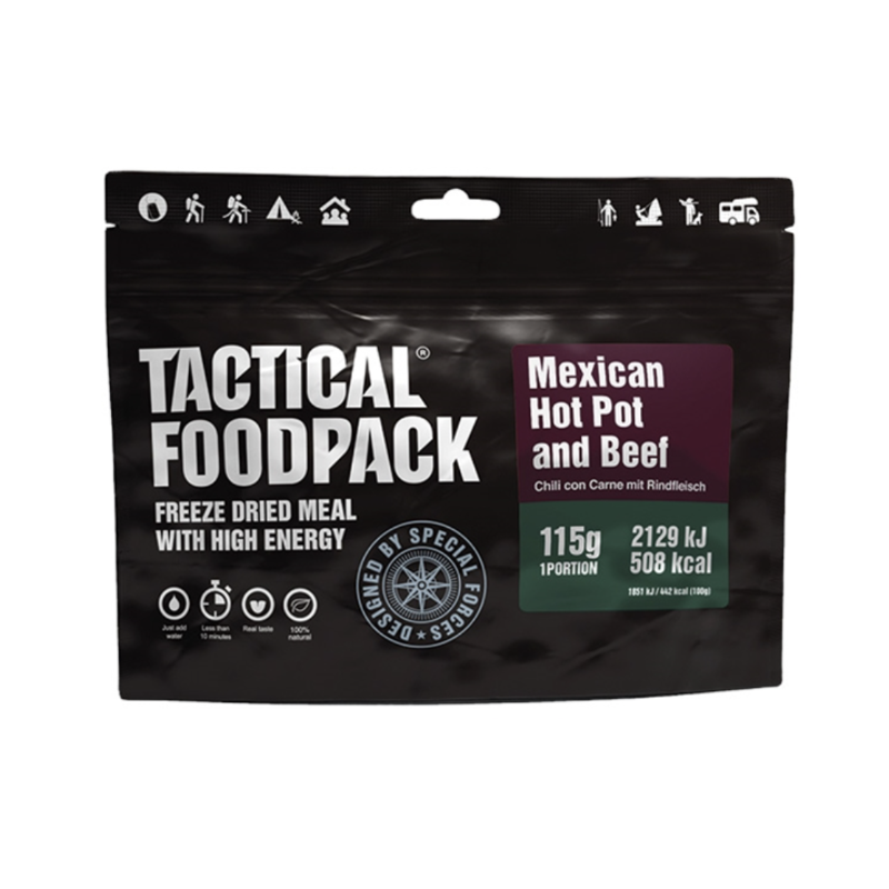 Se Mexican Hot Pot (Chilli con carne) - frysetørret mad hos Survivalstore.dk