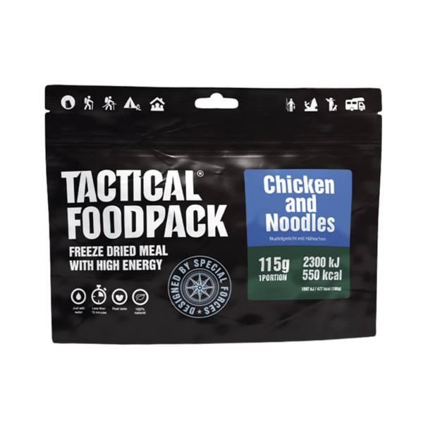 Frysetørret Mad Turmad Kylling Nudler Tactical Foodpack Chicken and Noodles