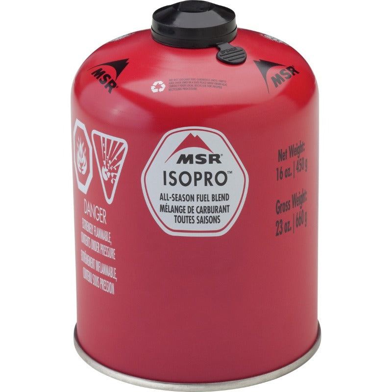 Se MSR IsoPro gas - 450 gram hos Survivalstore.dk