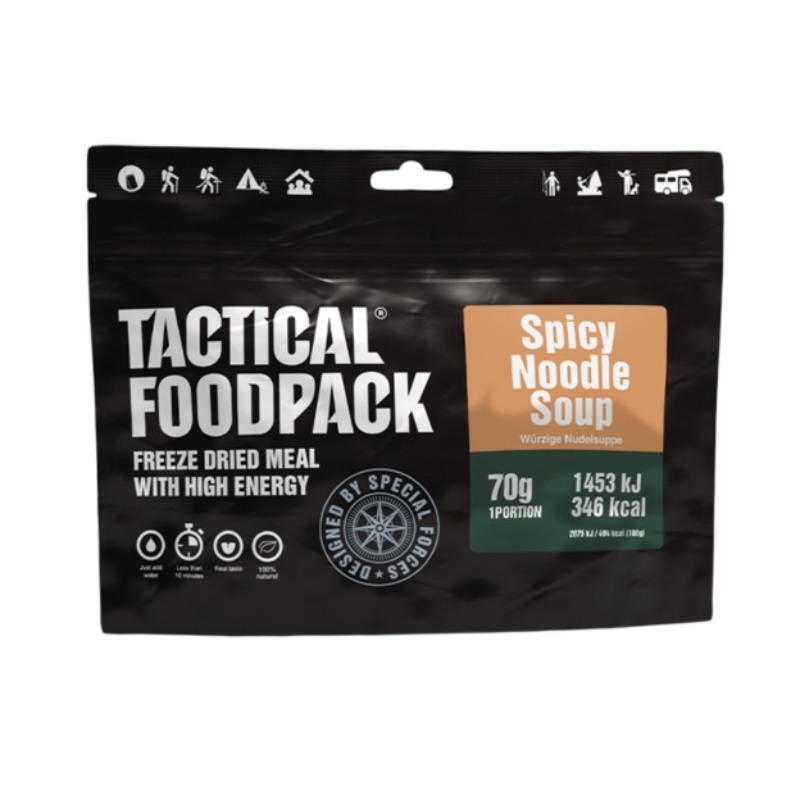 Se Tactical Foodpack, Spicy Nuddel Suppe hos Survivalstore.dk