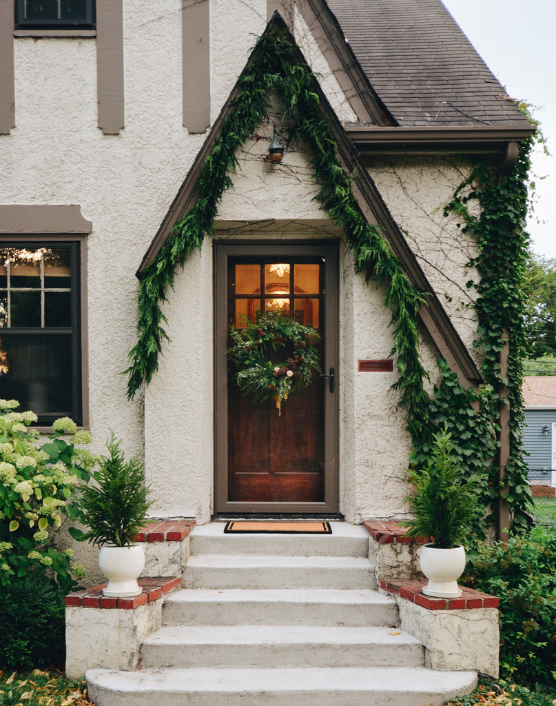 Artificial Christmas Garland Outdoors