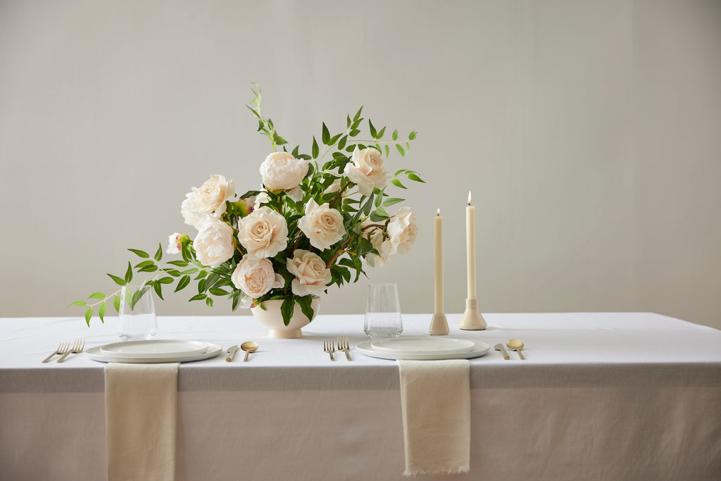 Afloral bouquet with candles 