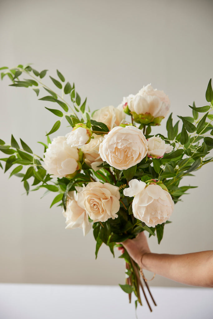 Afloral wedding Bouquet white roses