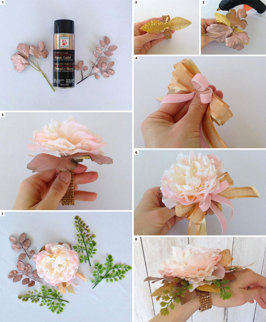 How To Make A DIY Wrist Corsage For The Mother Of The Bride Martha ...