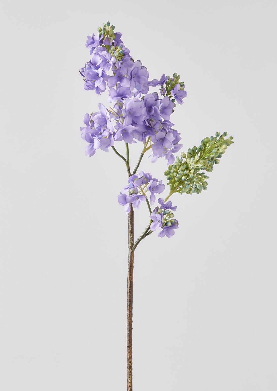 White Faux Lilac Flower Branch - 30