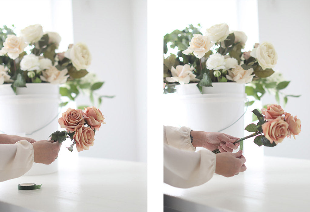 Artificial Roses for DIY Wedding Bouquet