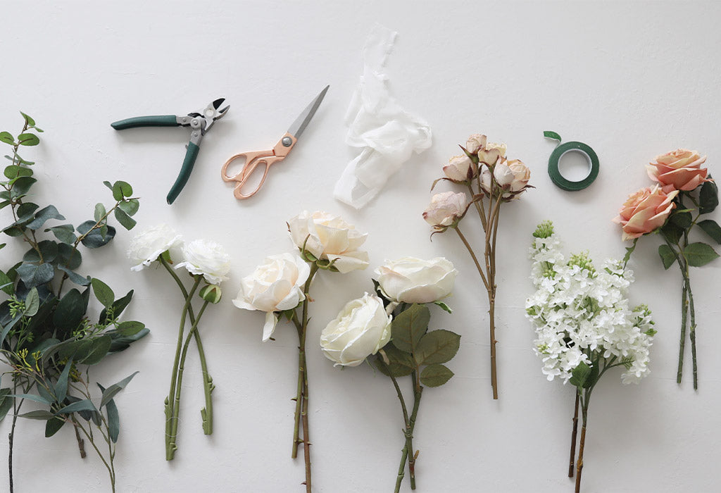 Fake Flowers for Wedding Bouquet