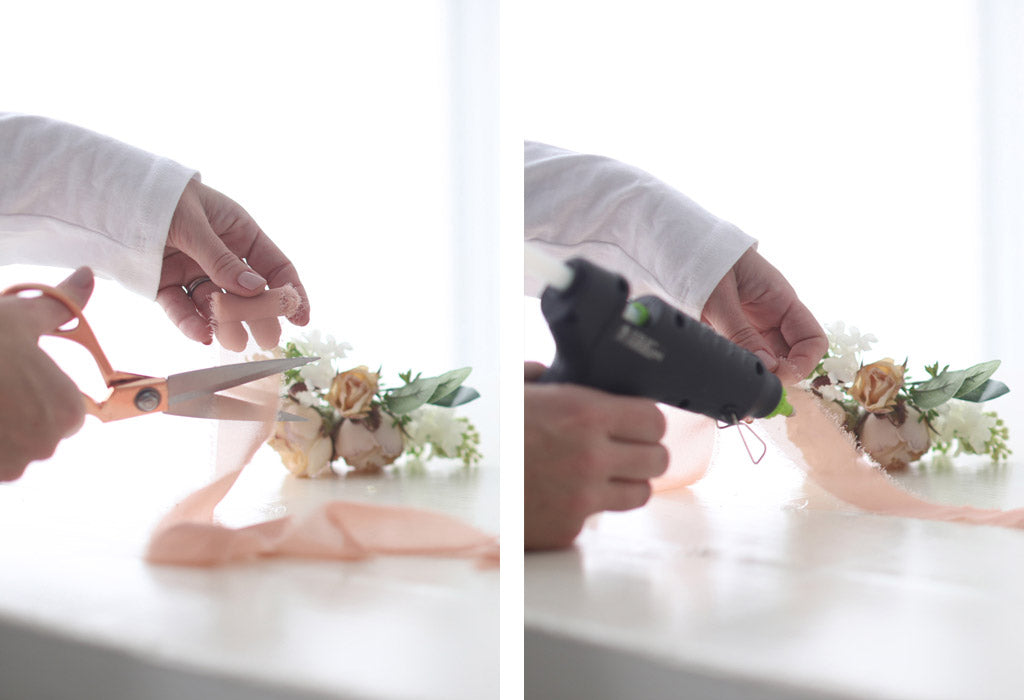 Wedding Corsage with Fake Flowers