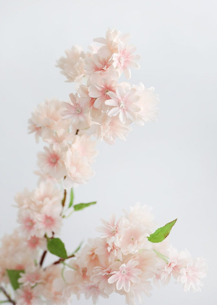 Artificial Cherry Blossoms At Pink Cherry Blossom Branch