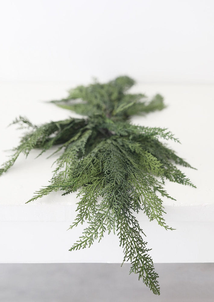 Cedar Greenery Pick, Artificial Holiday Greens