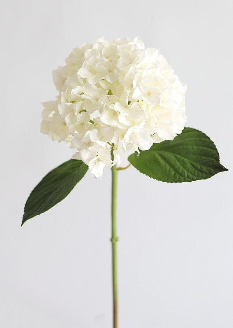 White Faux Lilac Flower Branch - 30