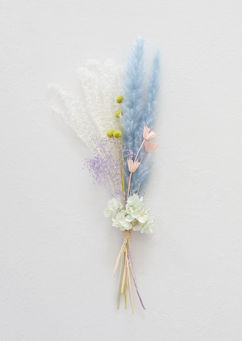 Petite Mini Dried Flower Bouquet, Natural Everlasting Dry Flowers