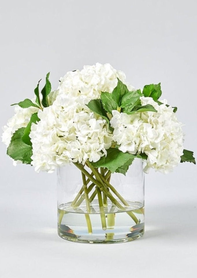 Faux White Hydrangea  Real Touch Hydrangeas & Flowers at