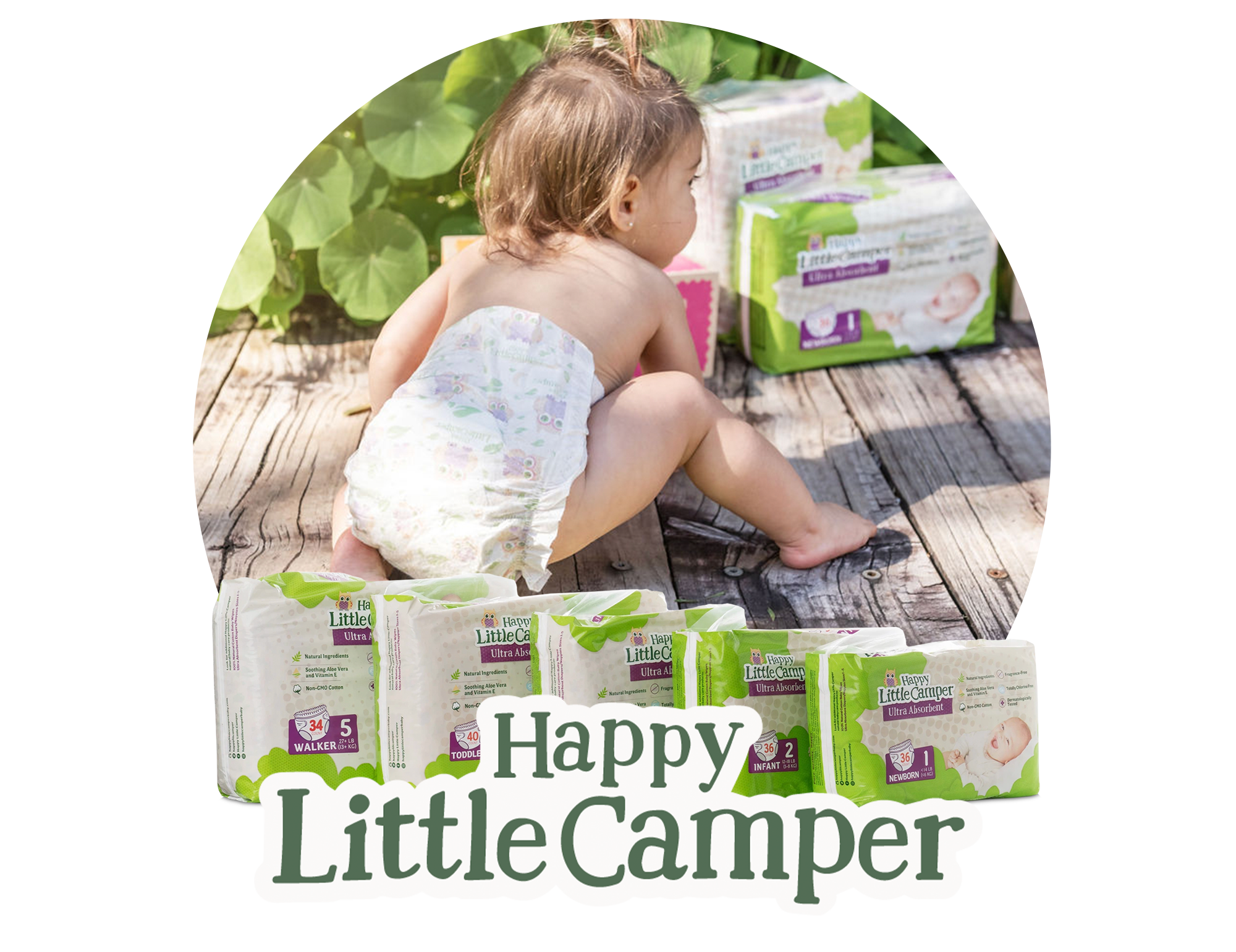 Happy Little Camper Natural Baby Care Diapers And Wipes