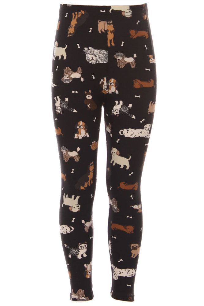 Kid's colorful Cute Puppy Dog Pattern Printed Leggings– iZZYZX