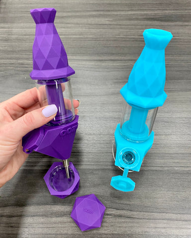 Ooze Bectar – Silicone Bubbler & Dab Straw – Ultra Purple