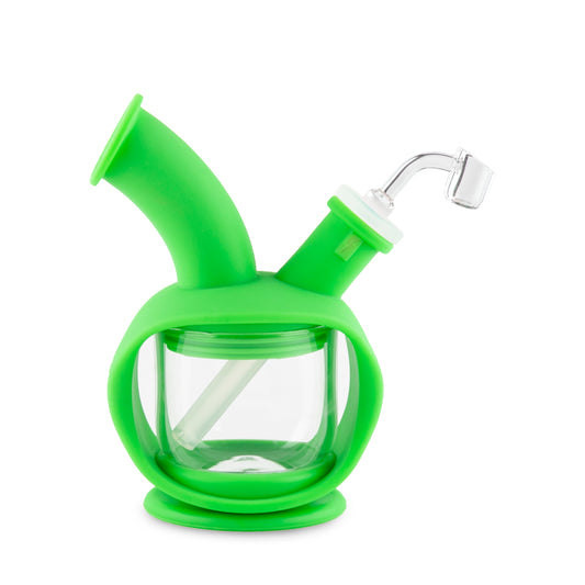 Ooze UFO Silicone Bong & Dab Rig - Shimmer Black