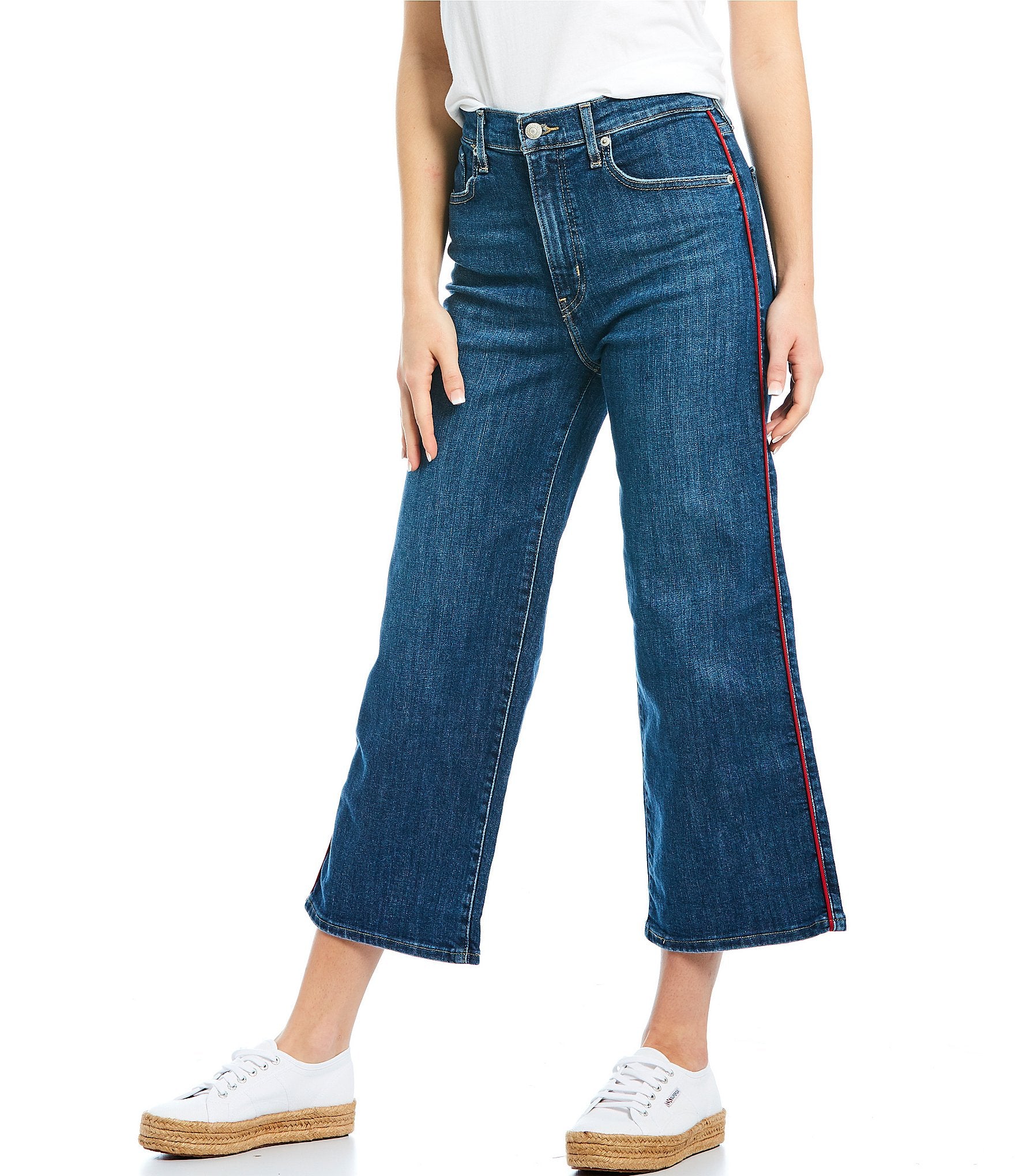 Top 57+ imagen levi's cropped wide leg jeans - Thptnganamst.edu.vn