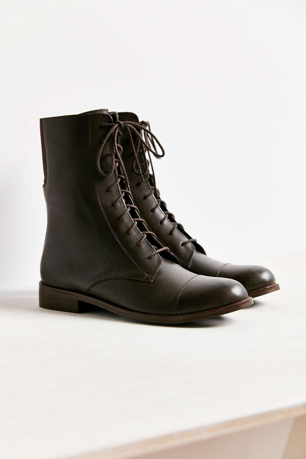 Louis Mid Lace-up Boot in Brown - Size 9 – Pit-a-Pats.com