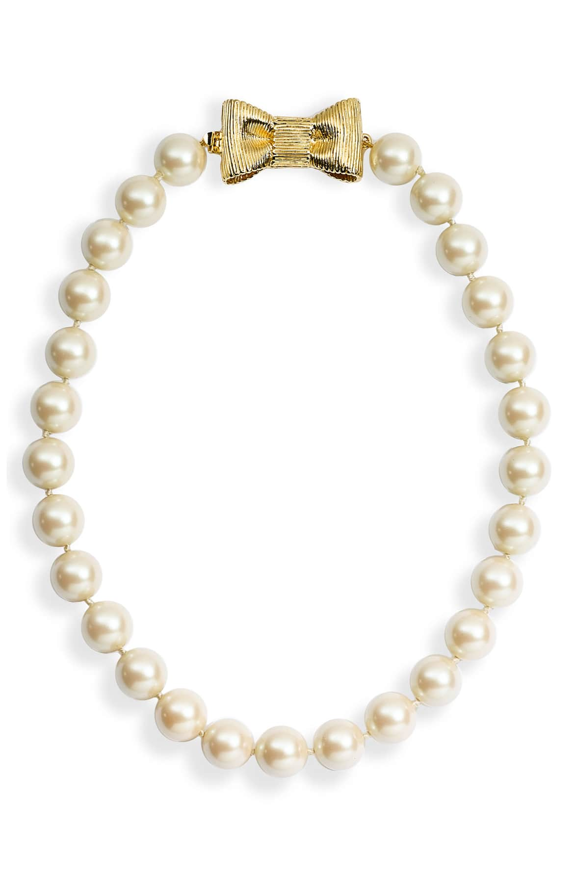 kate spade new york - all wrapped up in pearls short necklace –  