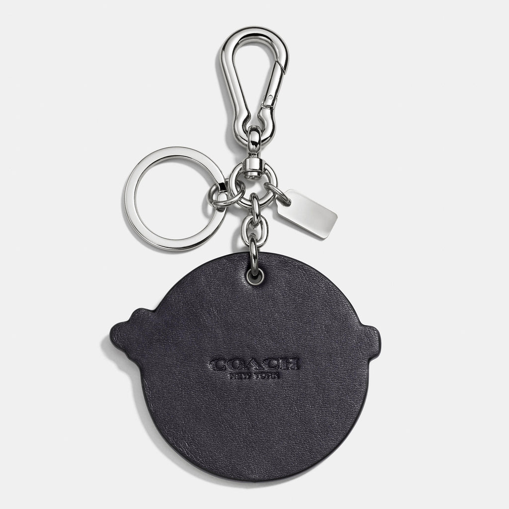 COACH Frisky Emoji Bag Charm - Silver/Black