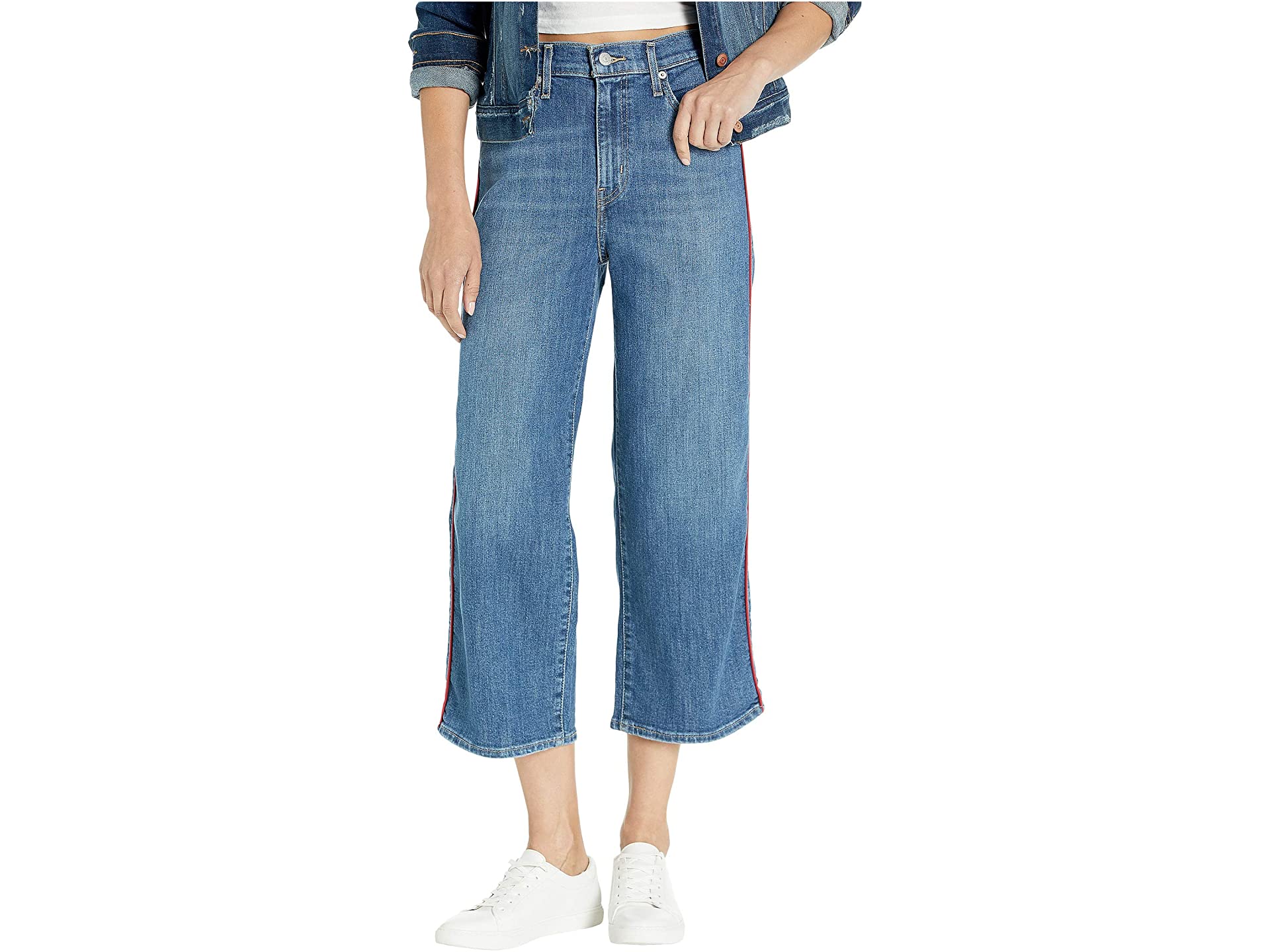 Levi's® Womens Mile High Wide Leg Pipe Down Crop Jeans – 