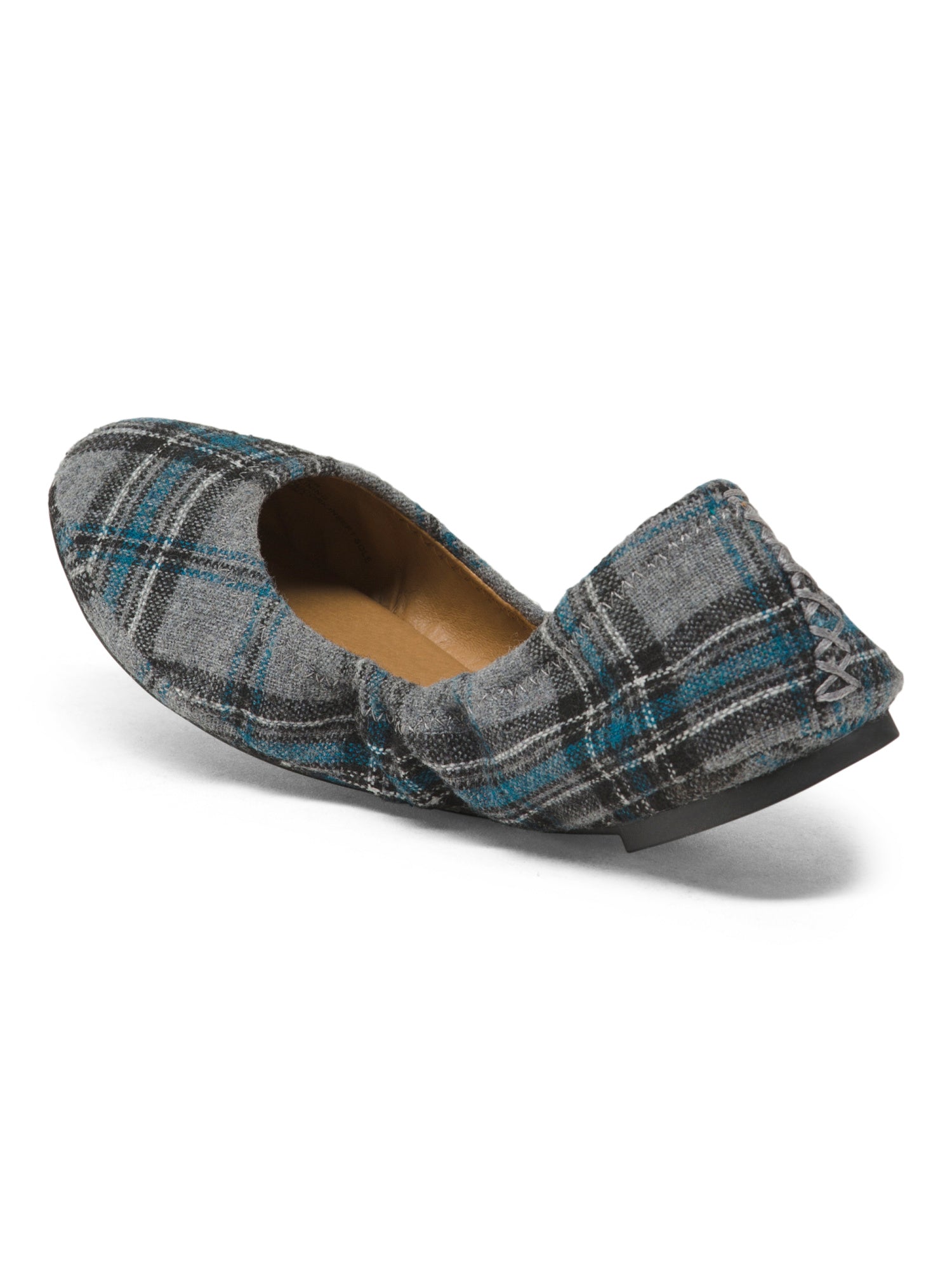 LUCKY BRAND Zuni Plaid Round Toe Flats 