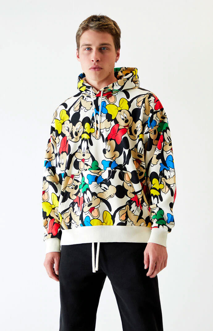 Levi's Mickey Mouse Print Hoodie In Grey Marl | Levi's X Mickey Mouse  Graphic Oversized Hoodie 