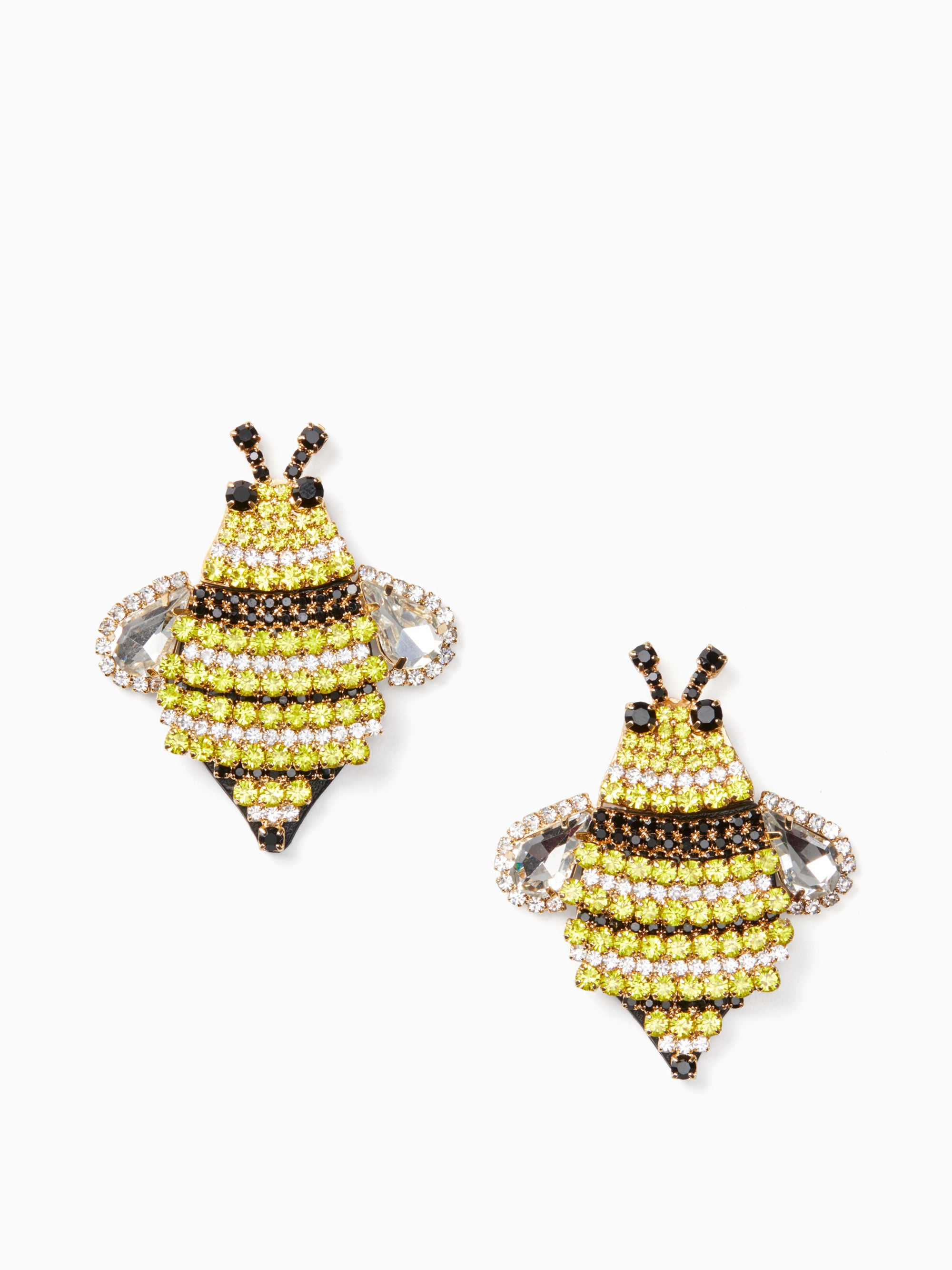 kate spade new york picnic perfect jeweled bee statement studs earring –  