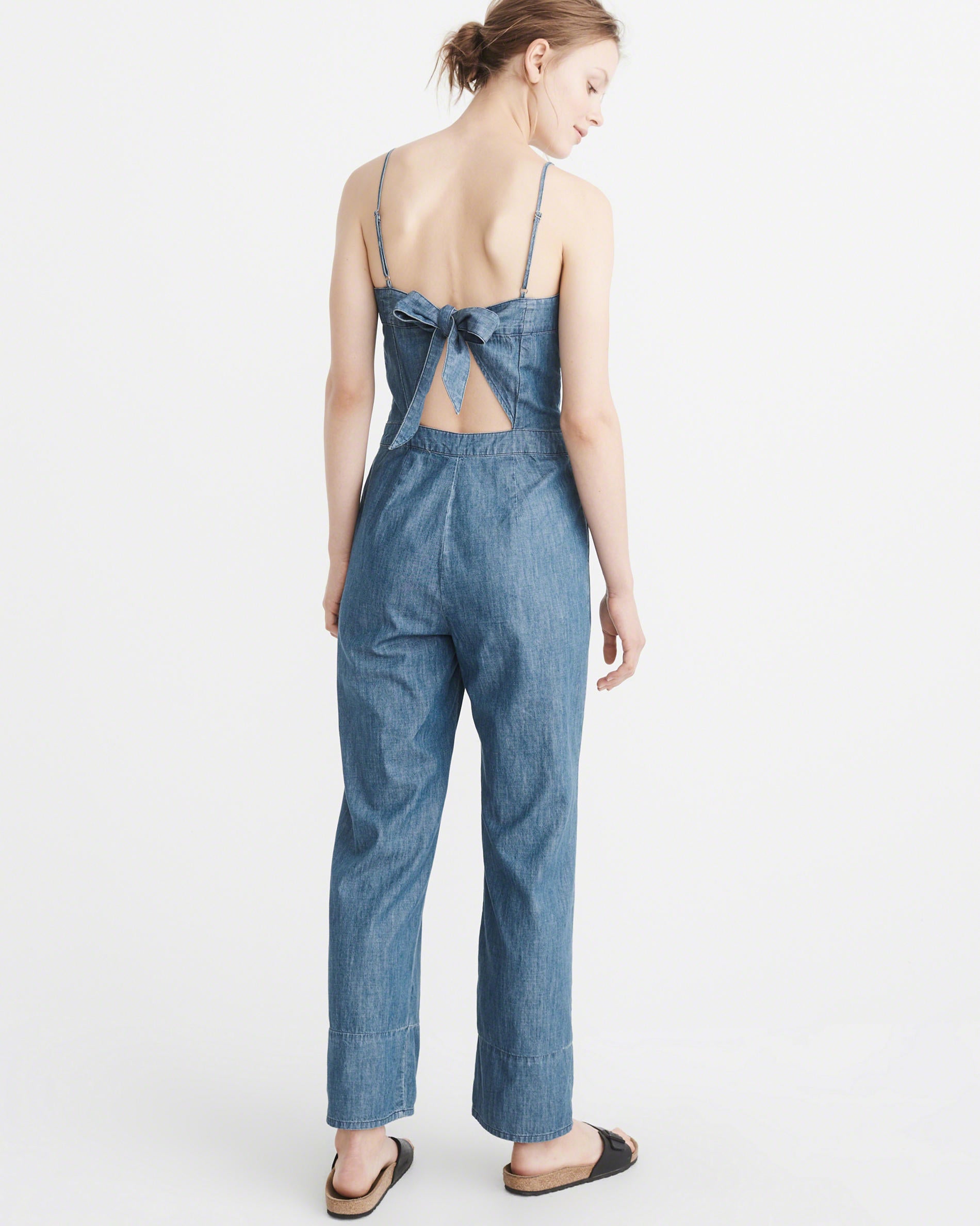 abercrombie denim jumpsuit