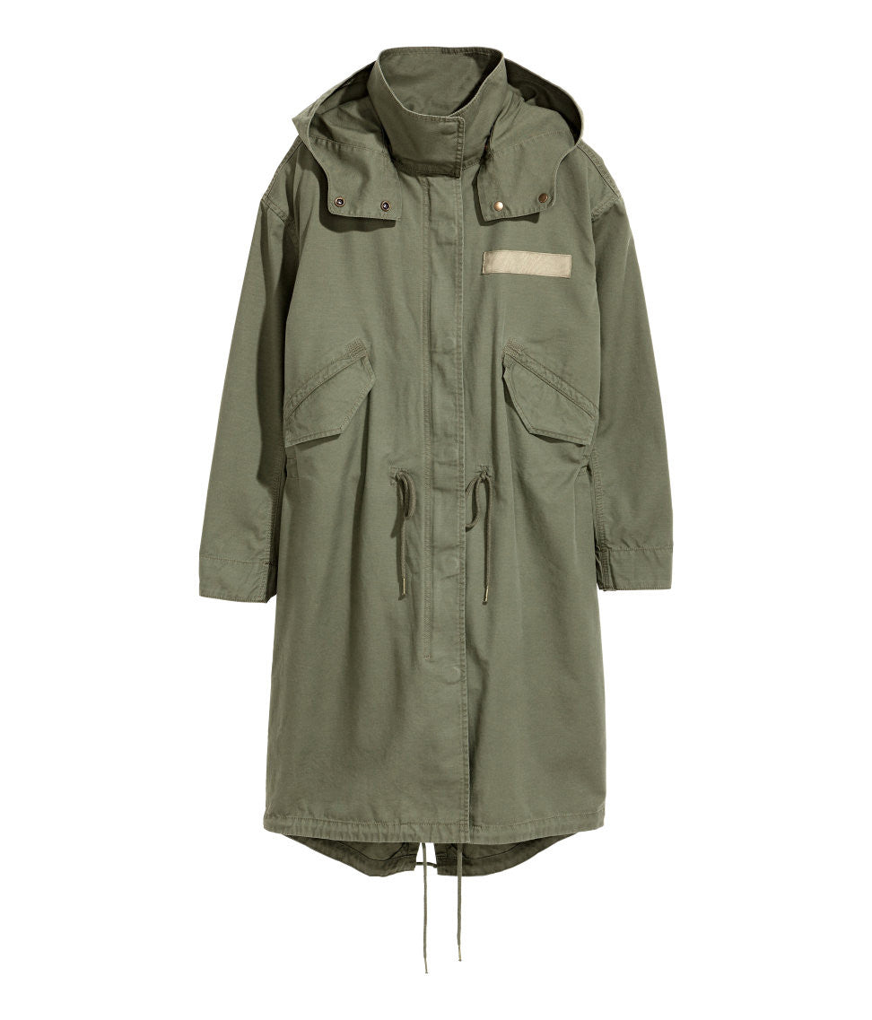 Military look Hooded Anorak Parka with Detachable Lining Coat – Pit-a ...
