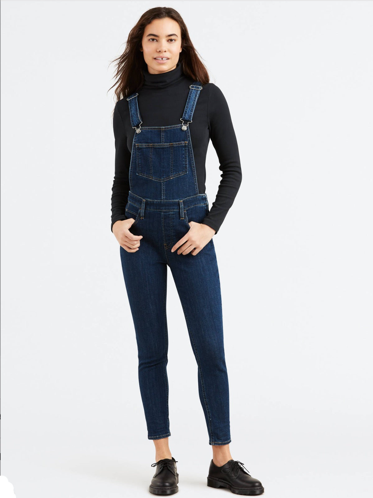 Levi's® Women's Skinny Overalls in SKINNY DIP Jean – 