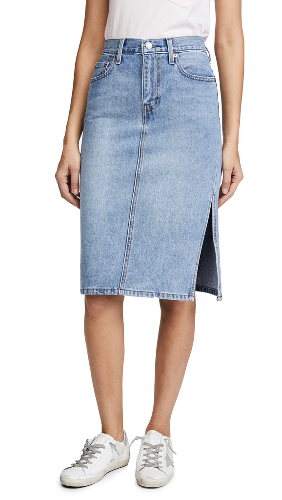 Levi's® Premium Premium Side Slit Skirt - Blue Waves – Pit-a-Pats.com