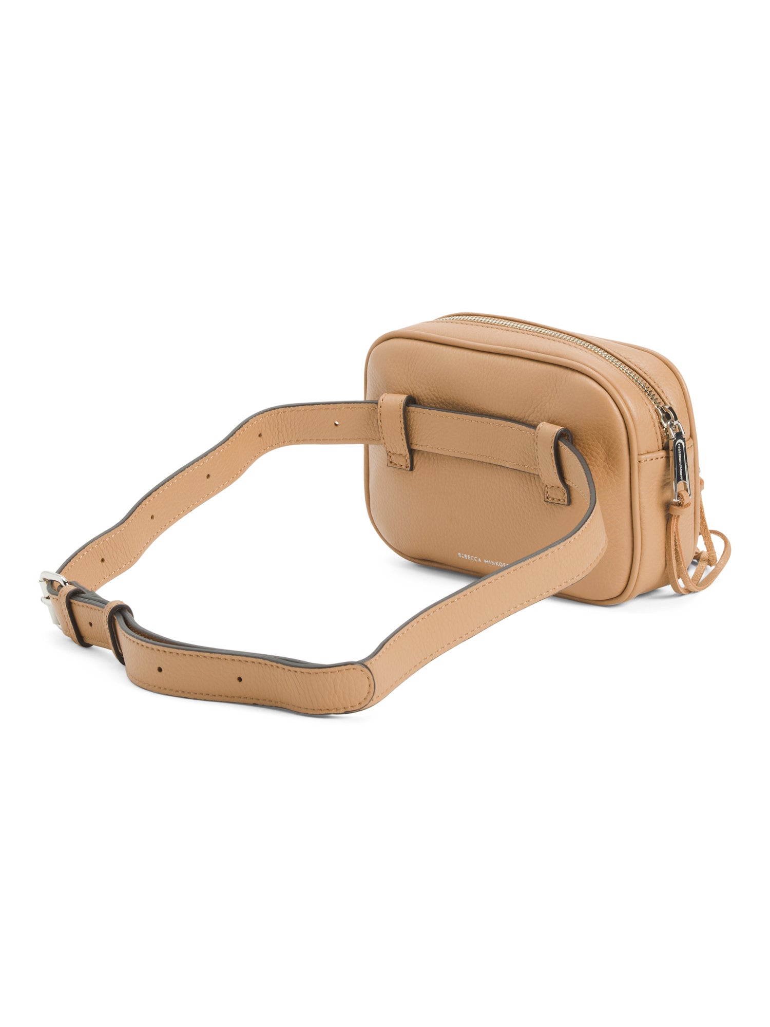 Rebecca Minkoff 3 Zip Leather Belt Fanny pack Bag DESERT TAN – Pit-a ...