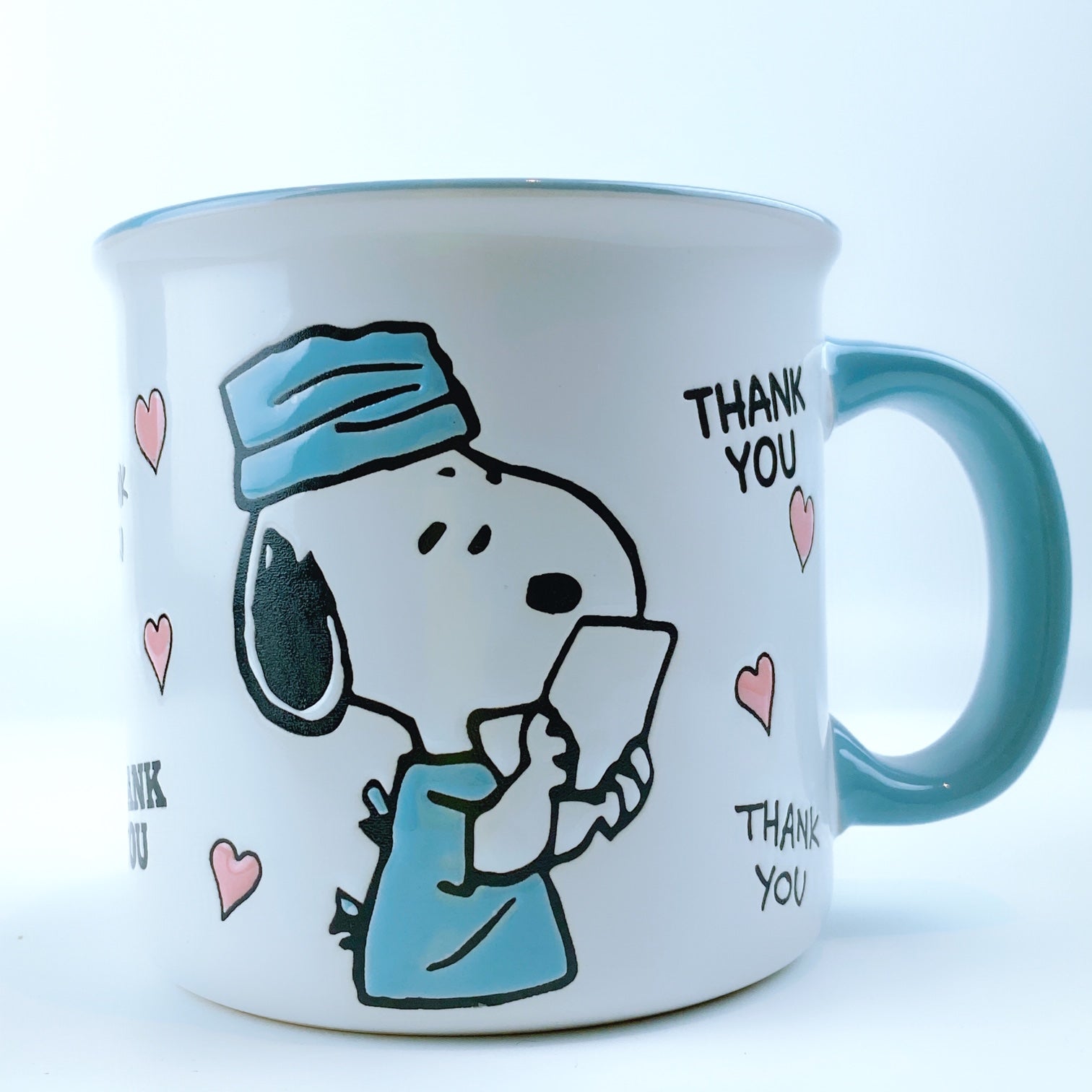 Peanuts Snoopy Scrub Wearing Thank You Doctor Ceramic Mug 21 Oz Li Pit A Pats Com