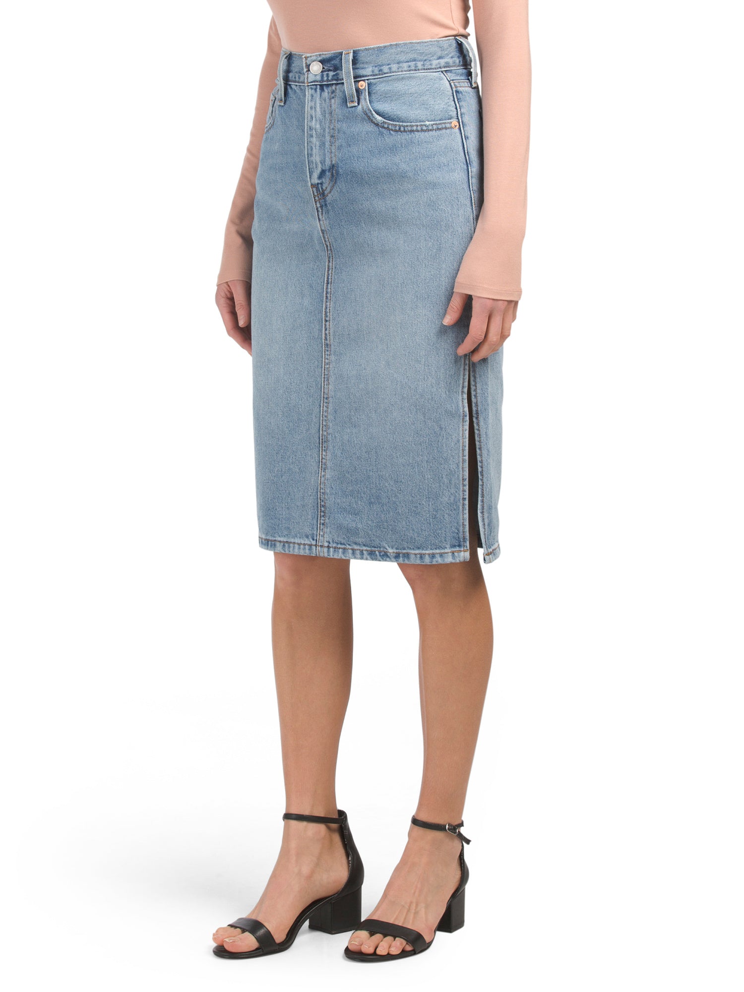 Levi's® Premium Premium Side Slit Skirt - Blue Waves – Pit-a-Pats.com