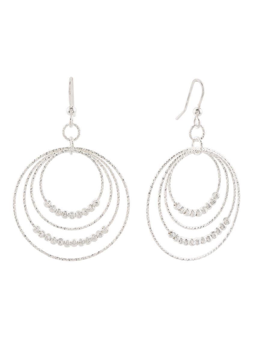 MIA FIORE Made In Italy Sterling Silver Graduated Circle Bead Earrings ...