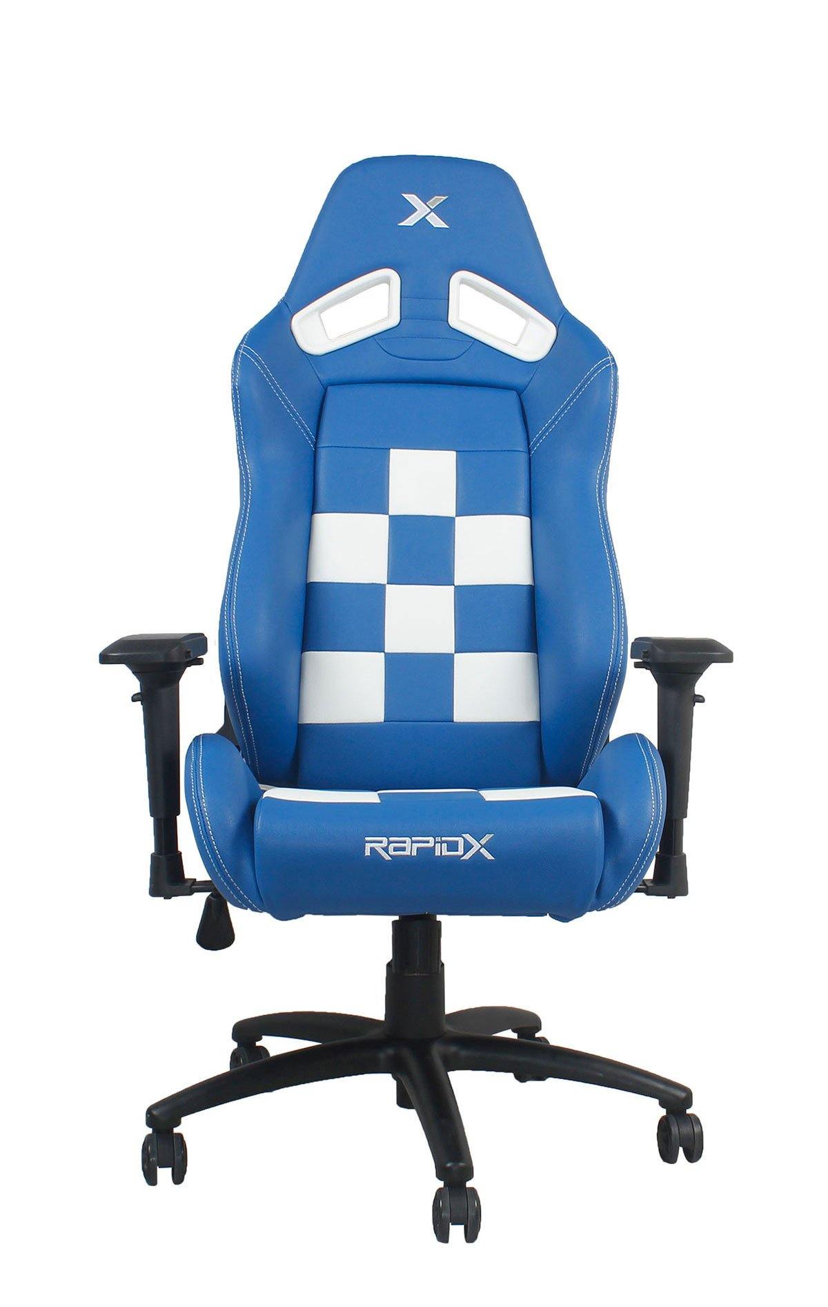 Finish Line Chair - White On Blue