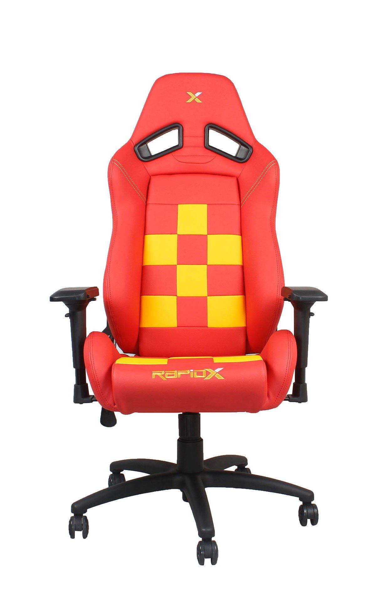 Finish Line Chair - Yellow On Red