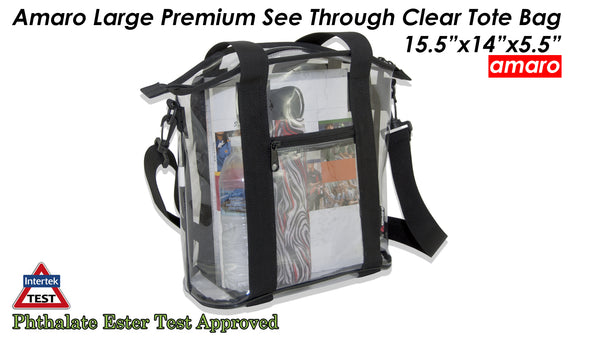 Designer Clear Transparent See-Through Tote Bags With Small Coins and