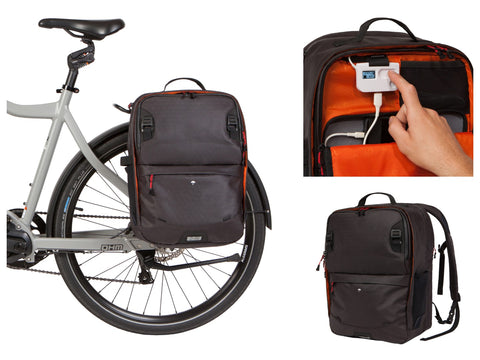 Two Wheel Gear - Alpha Pannier Backpack SMART - Black