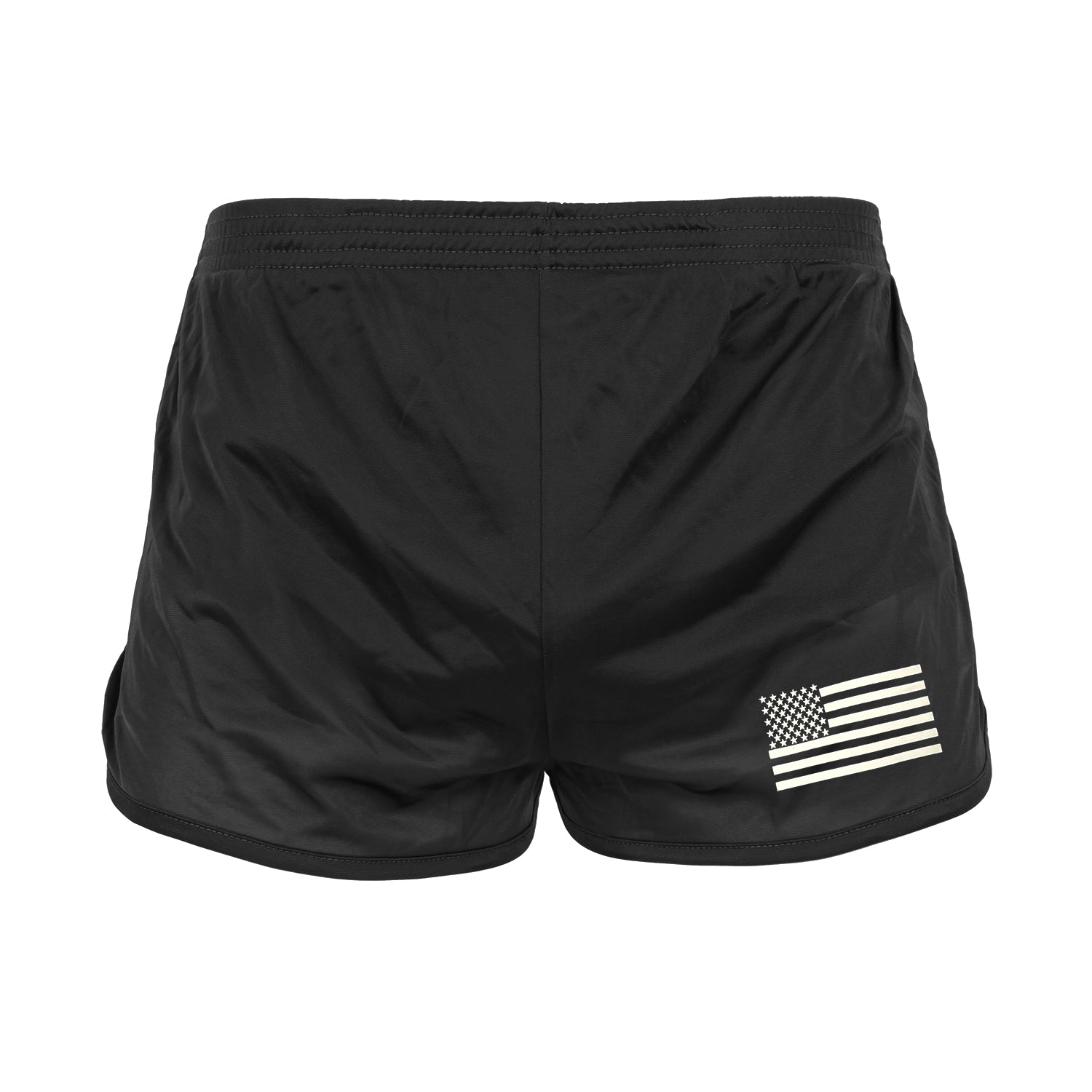 Rothco US Flag Ranger PT (Physical Training) Shorts - Black