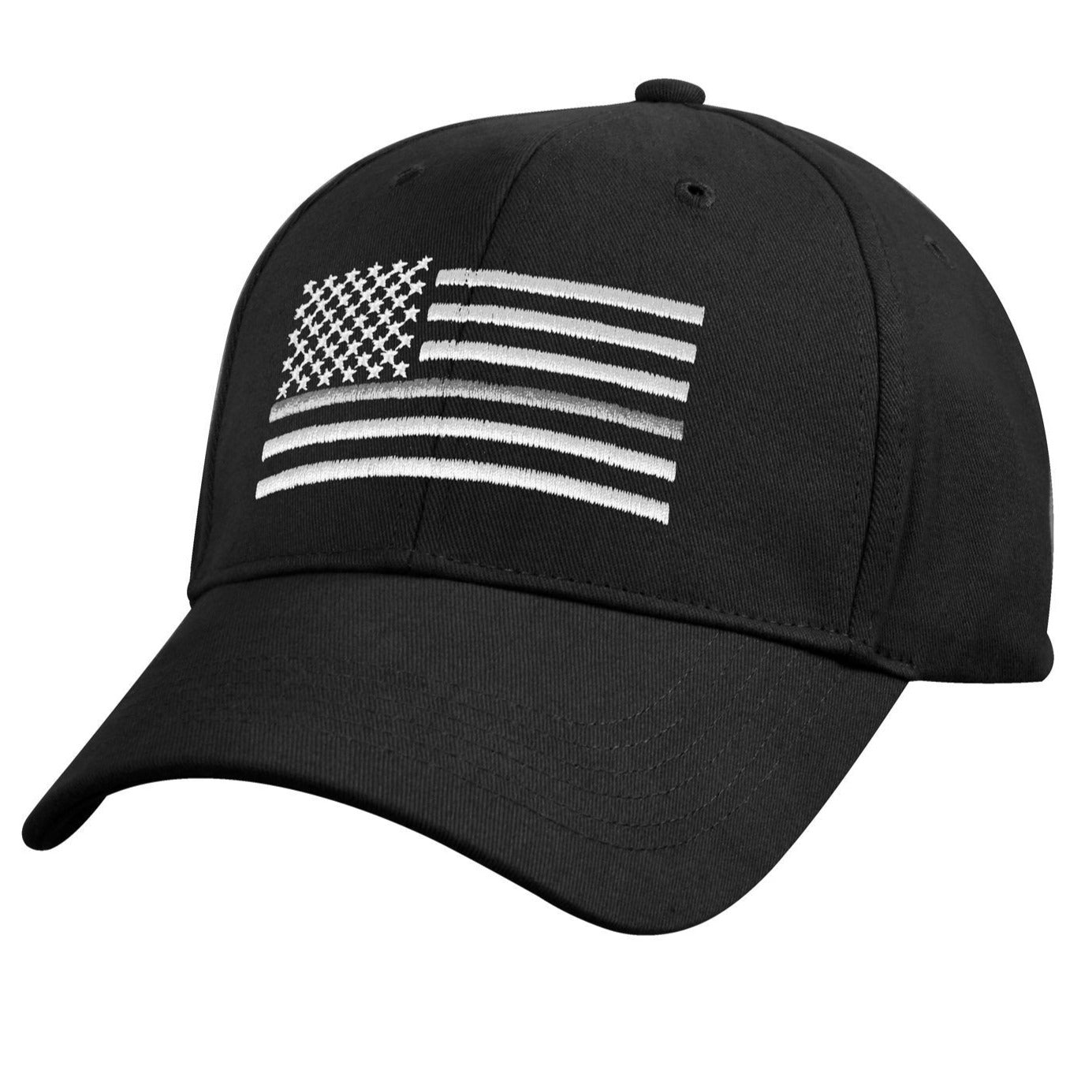 Rothco Thin Silver Line Flag Low Pro Cap