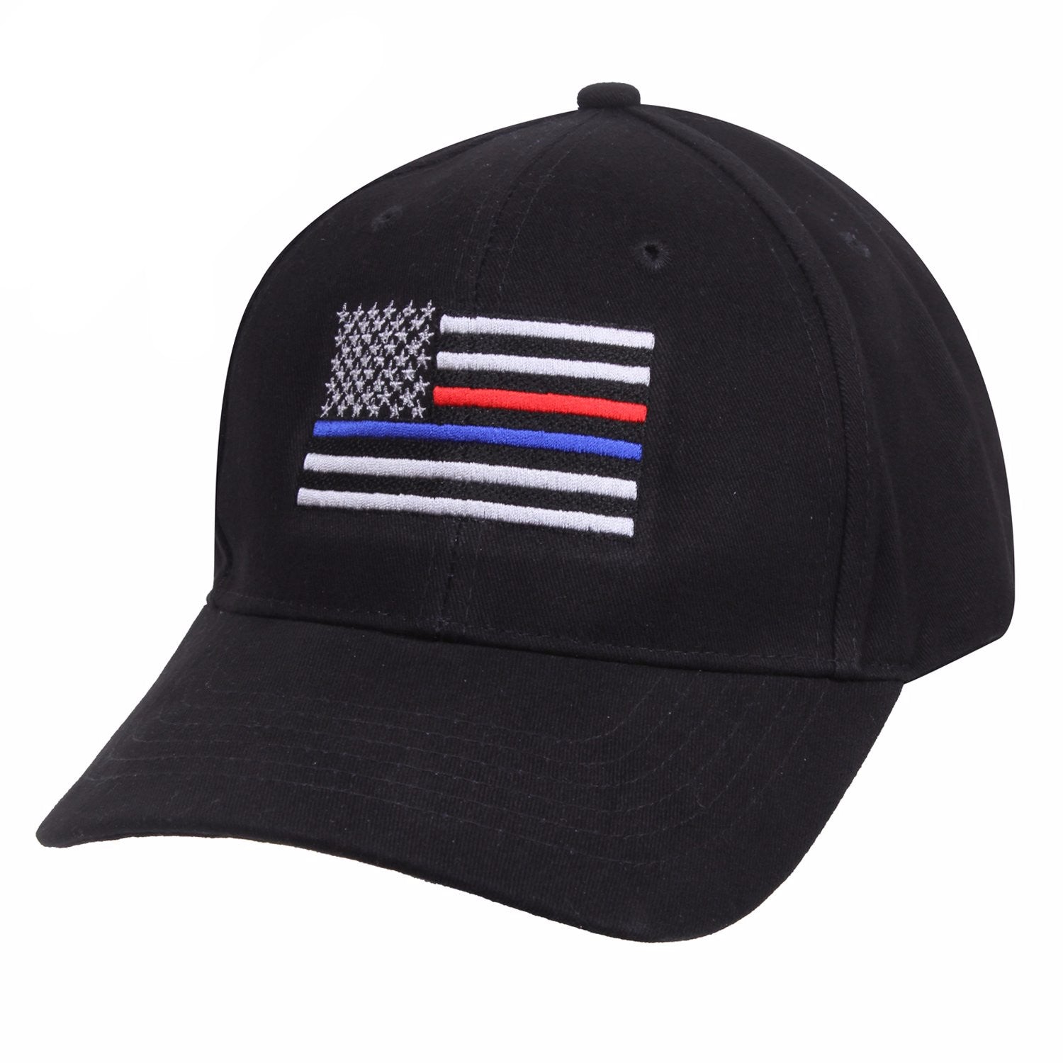 Rothco Thin Blue Line & Red Line Low Profile Flag Cap