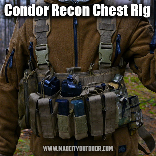 Tactical Combat Chest Rig Shoulder Bag w/ Mag Pouch Recon Harness Vest  Airsoft