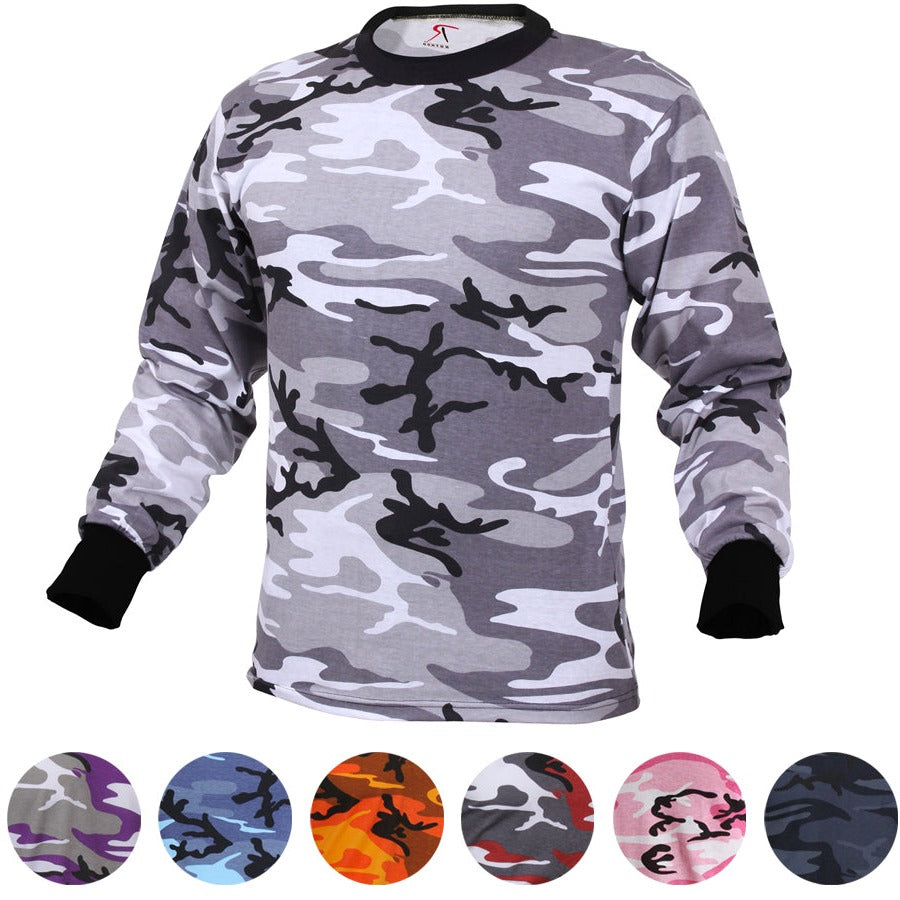 Rothco Long Sleeve Colored Camo T-Shirt