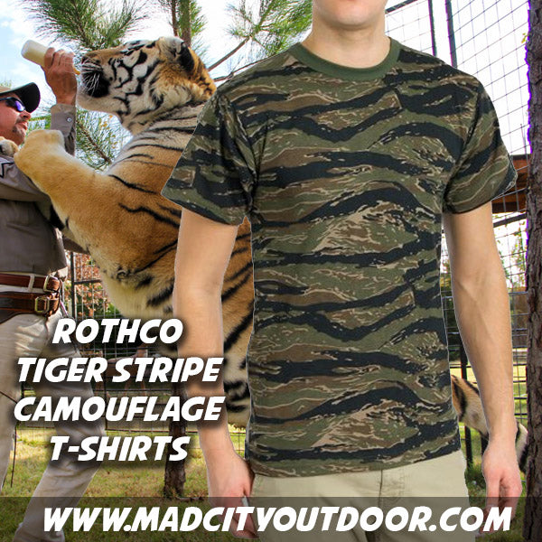 Rothco Vintage Camo T-shirts Tiger Stripe Camo Small 67875-TigerStripeCamo-S